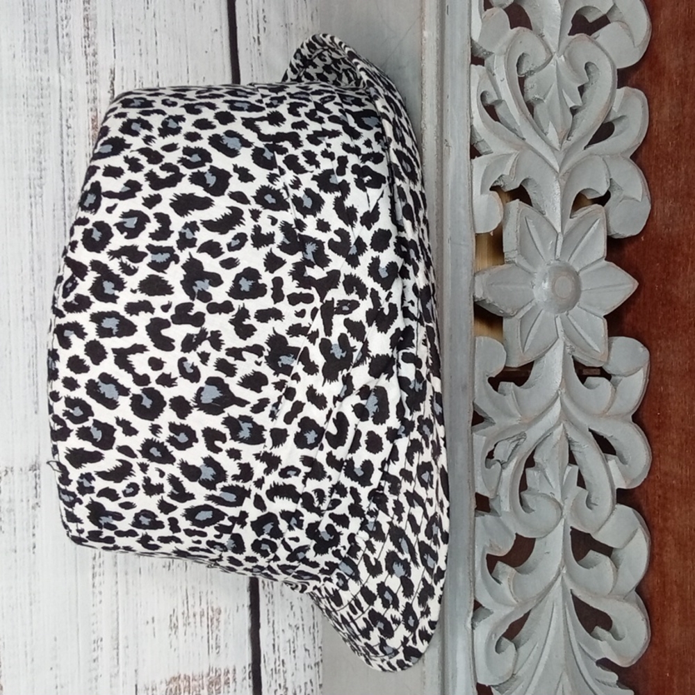 Nicole Marciano Blue Cheetah Print Fedora.